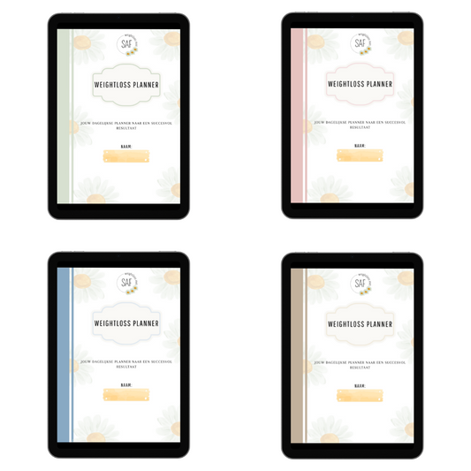 Weightloss planner: Voordeelbundel alle kleuren
